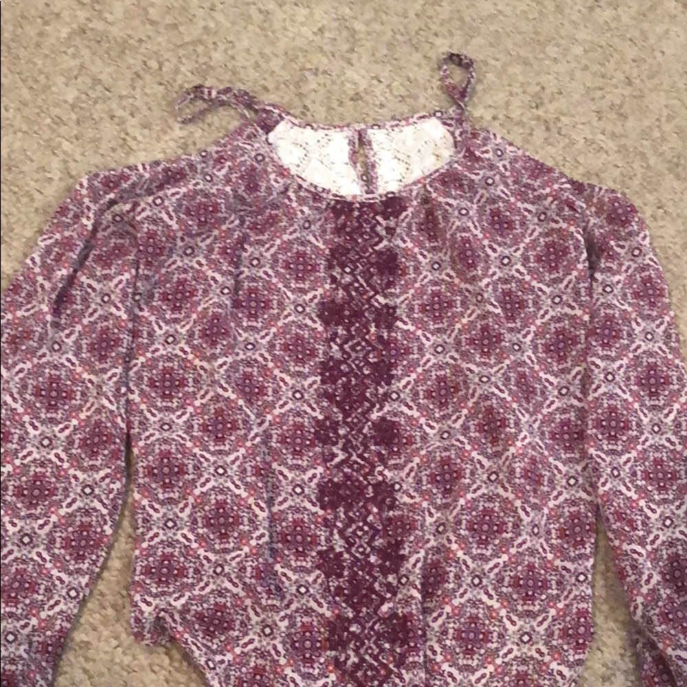 purple blouse